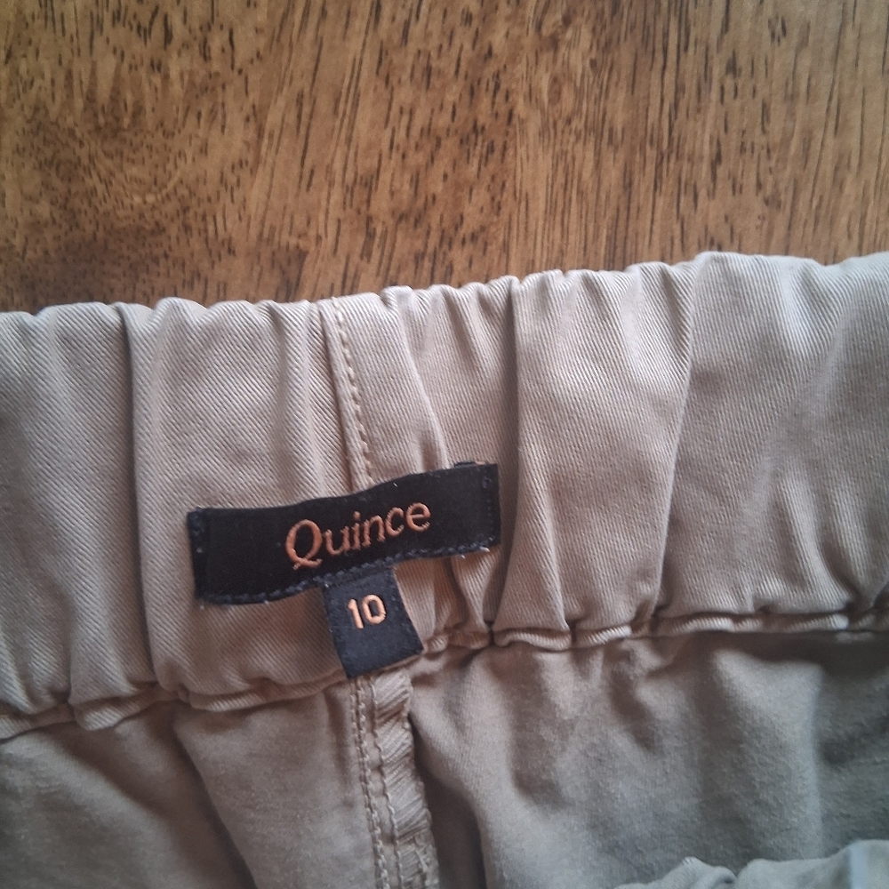 Quince Wide Leg Cropped Pull On Pants Organic Cotton 10 - Picture 5 of 7